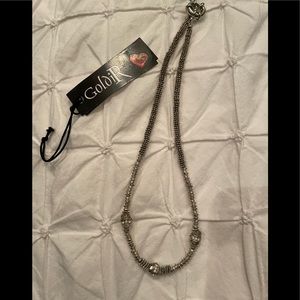 Delicate stainless steel short necklace/choker